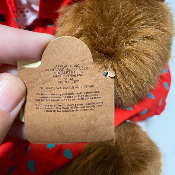 Robert Raikes Nicolette Bears Vintage Christmas Collectible 12" Limited Edition - Picture 4 of 11